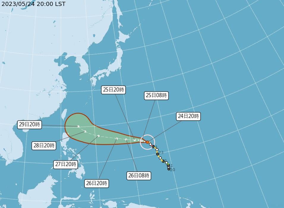 瑪娃路徑曝光！最快6小時「轉回強颱」　恐提早北轉「這2天」最猛烈　