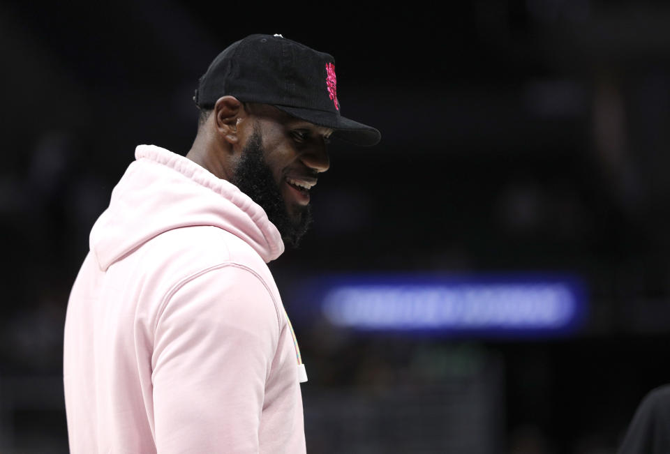 LOS ANGELES, CALIFORNIA - SEPTEMBER 01: LeBron James attends the BIG3 Championship at Staples Center on September 01, 2019 in Los Angeles, California. (Photo by Meg Oliphant/BIG3 via Getty Images)