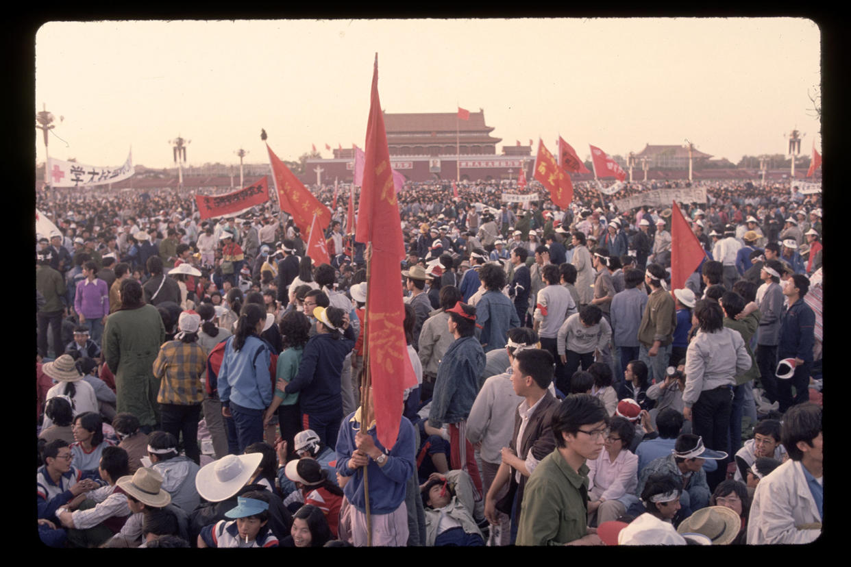 Student Protesters in Tiananmen Square 1989 Peter Turnley/Getty Images