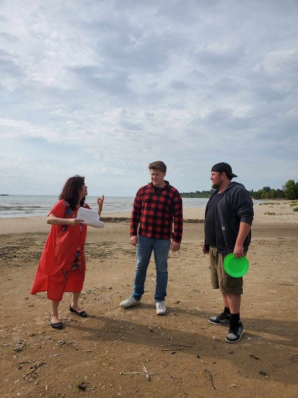 Actors in the final of filmmaker Melonie Gartner's fourth film, shot in Manitowoc and Two Rivers.