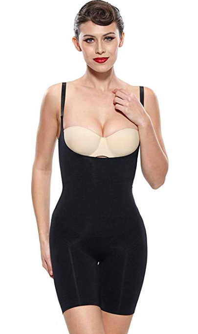 Body Beautiful Shapewear Women's Slimming Shaping Bodysuit Shaper In Power  Mesh With Targeted Double Front Panel For Extra Slimming, Medium - Yahoo  Shopping