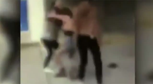 Since being posted online the footage of the fight has gone viral. Source: 7 News