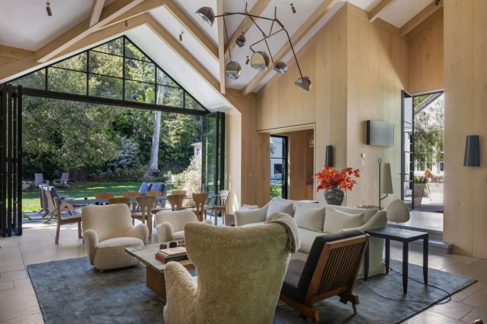 The Goop founder’s six-bedroom, 8,000-square-foot pad sits on two-thirds of an acre in Mandeville Canyon, a secluded, celebrity haven that forms part of the Brentwood neighborhood. A. Barcelo/Beverly Hills Estates / MEGA