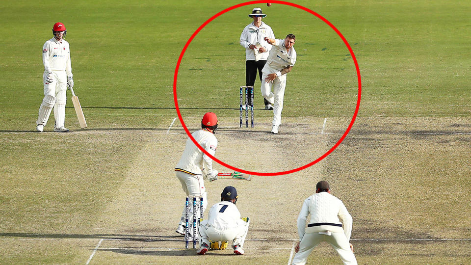 James Pattinson, pictured here bowling off-spin against South Australia.