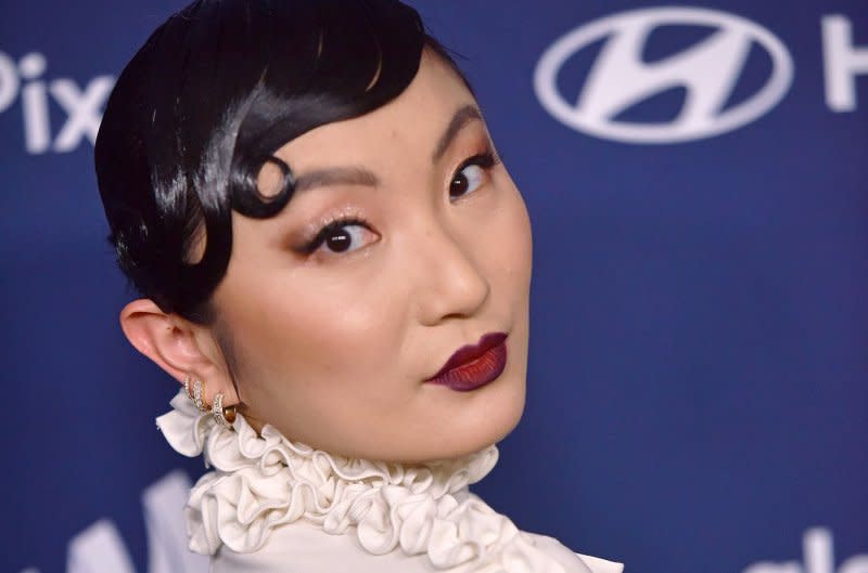 Poppy Liu arrives on the red carpet for the GLAAD Media Awards at the Beverly Hilton in Beverly Hills, Calif., in 2022. File Photo by Chris Chew/UPI