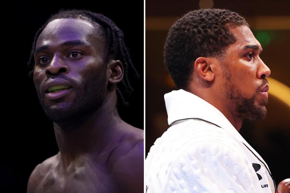 Joshua Buatsi (left) has shared several fight cards with his friend Anthony Joshua (Getty Images)