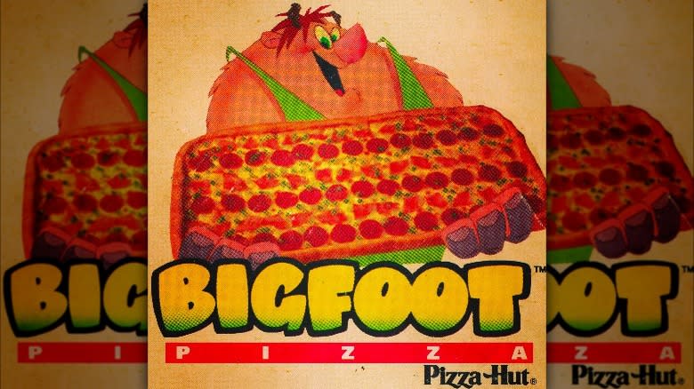 Bigfoot pizza ad Pizza Hut