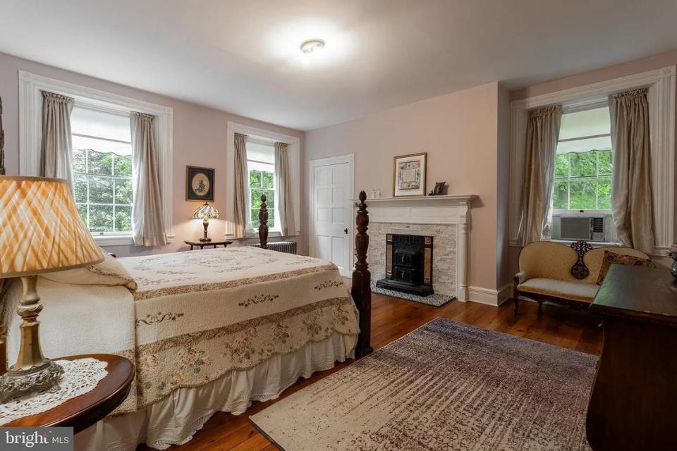 A look inside one of the five bedrooms in the home located at 110 Forge Road in Bellefonte. Photo shared with permission from home’s listing agent, Sandy Stover of Beth Richards | Sandy Stover Group.