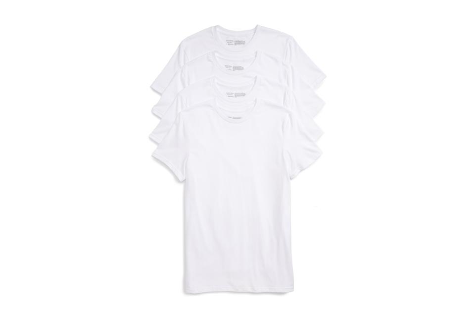 Nordstrom Men’s Shop 4-pack trim fit supima cotton crewneck T-shirt