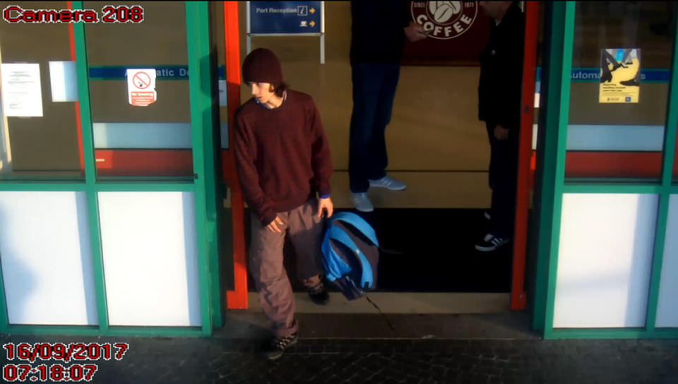 <em>Confession – Ahmed Hassan, pictured in the Port of Dover before his arrest, confessed to making explosives for the bomb that exploded on the District Line train at Parsons Green, the Old Bailey heard (Pictures: Metropolitan Police/PA)</em>