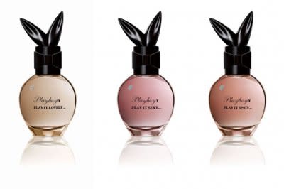 Playboy's new frgrances: Play it Lovely, Sexy, and Spicy