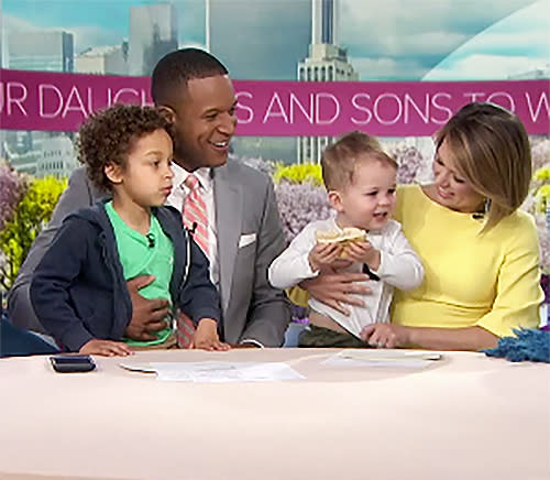 Craig Melvin and Dylan Dreyer with their kids