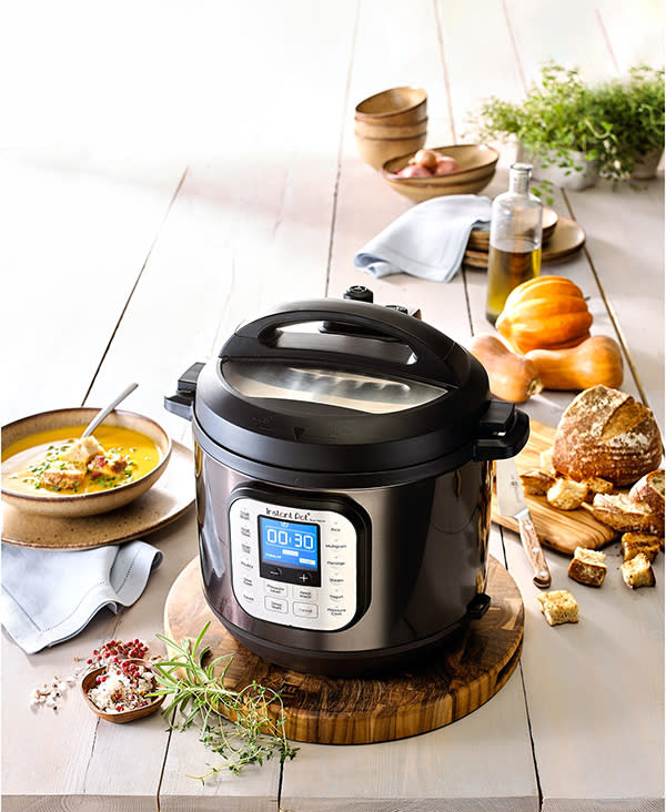 Instant Pot Duo Nova Black Stainless Steel 6-Qt. 7-in-1 One-Touch Multi-Cooker (Photo: Macy's)