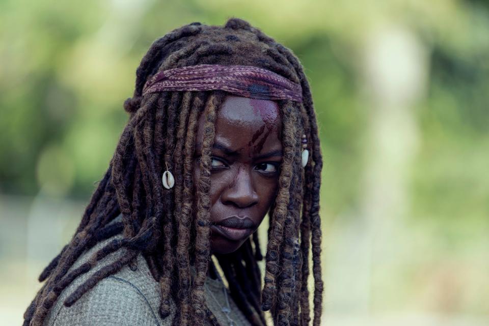 Danai Gurira returns as Michonne in Season 10 of 