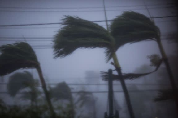 Hurricane Maria Landfalls in Puerto Rico San Juan September 20, 2017.