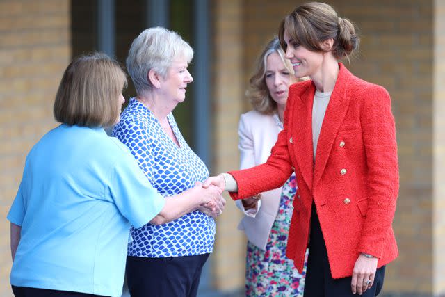 <p>Chris Jackson/Getty</p> Kate Middleton visits Sittingbourne on Sept. 27, 2023