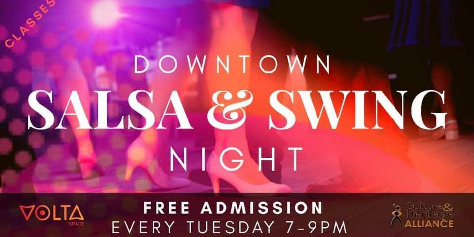 Every Tuesday night is Downtown Salsa & Swing Night at Volta Space,