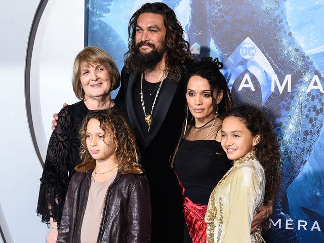 <p>Presley Ann/FilmMagic</p> Coni Momoa, Jason Momoa, Nakoa-Wolf Manakauapo Namakaeha Momoa, Lisa Bonet, and Lola Iolani Momoa attends the premiere of "Aquaman" on December 12, 2018 in Hollywood, California.