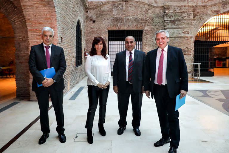 Julián Domínguez, Cristina Kirchner, Juan Manzur y Alberto Fernández