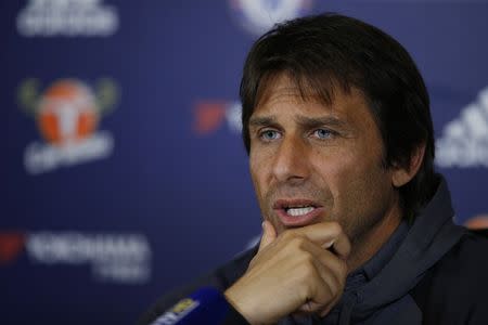 Britain Football Soccer - Chelsea - Antonio Conte Press Conference - Chelsea Training Ground - 30/9/16 Chelsea manager Antonio Conte during the press conference Action Images via Reuters / Andrew Couldridge Livepic