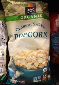 4. Organic Popcorn