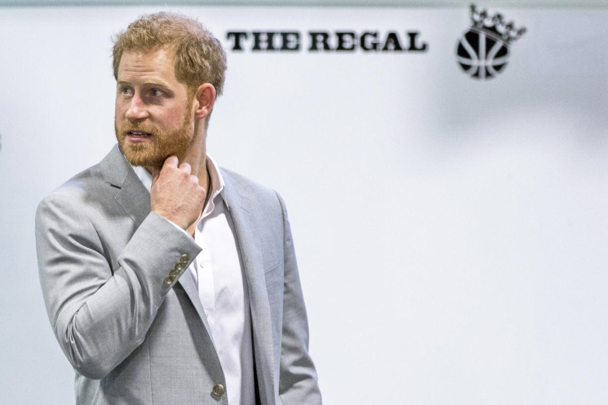 The Duke of Sussex pictured at the launch of Made by Sport