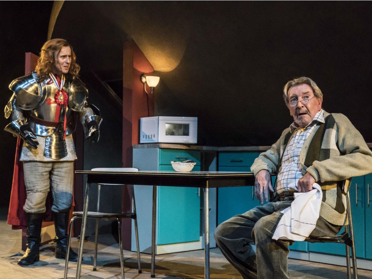 John Heffernan (George) and Gawn Grainger (Charles) in 'Saint George and the Dragon' at the National Theatre: Johan Persson