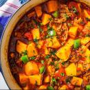 <p>Loaded with Italian sausage, sweet potatoes, and vegetables, this is a <a href="https://www.delish.com/uk/cooking/recipes/a28886316/best-homemade-chilli-recipe/" rel="nofollow noopener" target="_blank" data-ylk="slk:chilli;elm:context_link;itc:0;sec:content-canvas" class="link ">chilli</a> that will definitely warm you up without weighing you down.</p><p>Get the <a href="https://www.delish.com/uk/cooking/recipes/a31277504/sweet-potato-chili-recipe/" rel="nofollow noopener" target="_blank" data-ylk="slk:Sweet Potato Chilli;elm:context_link;itc:0;sec:content-canvas" class="link ">Sweet Potato Chilli</a> recipe. </p>