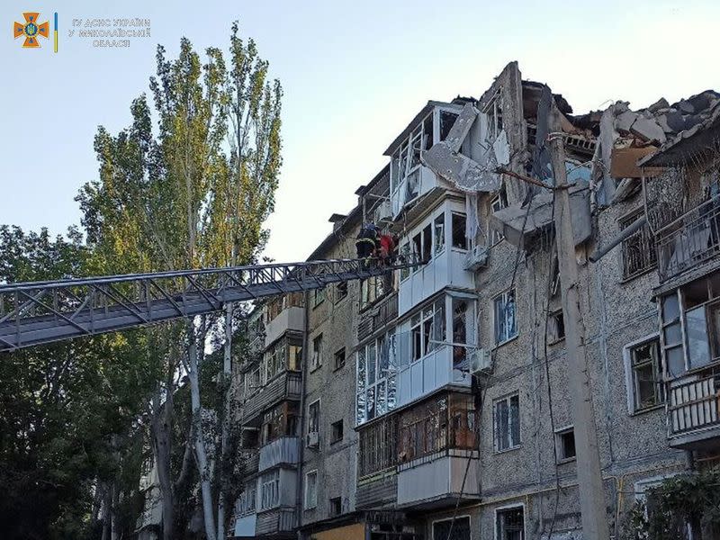 Russia's attack on Ukraine continues, in Mykolaiv