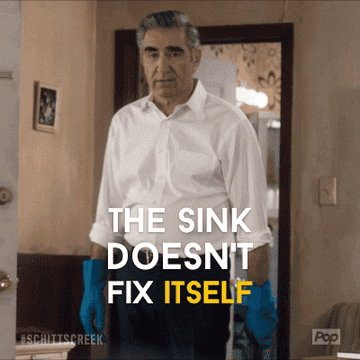 the sink doesn't fix itself