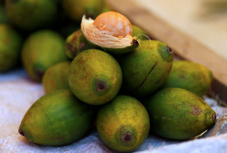 Betel nut is displayed at a stall in a market located in the area called Poreporena Villages in the city of Port Moresby, Papua New Guinea, November 19, 2018. Picture taken November 19, 2018. REUTERS/David Gray