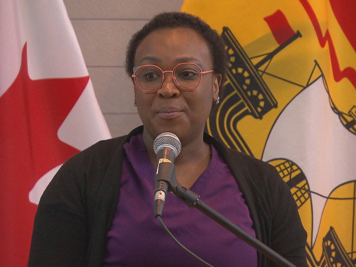 Elizabeth Princewill, a trained nurse from Nigeria, starts a bridging program on Monday. (Pierre Fournier/CBC - image credit)