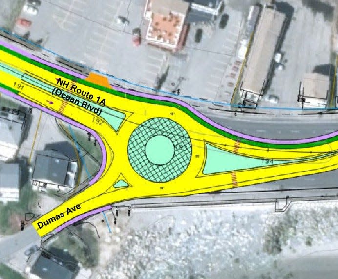 The state Department of Transportation is proposing a single-lane roundabout at the intersection of Dumas Avenue and Ocean Boulevard.