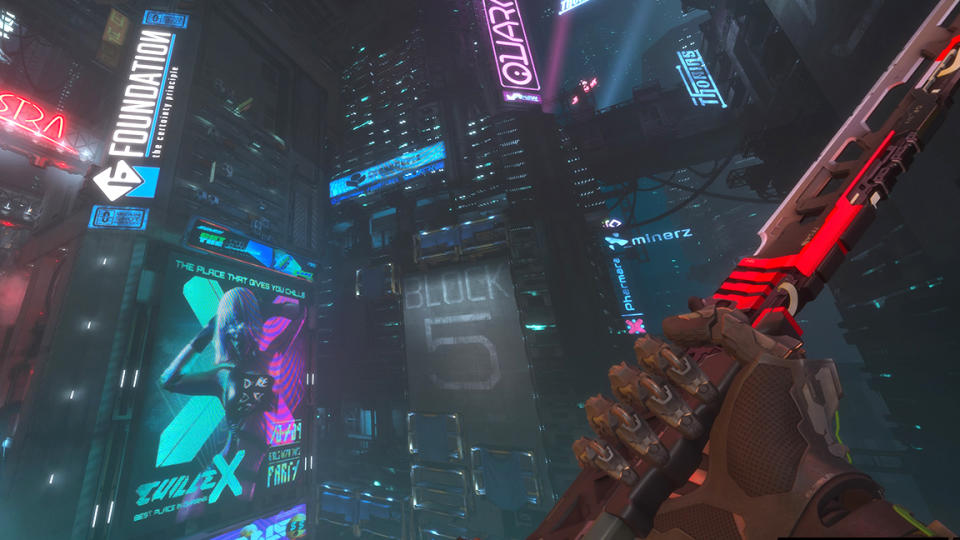 Ghostrunner 2 art director interview; a cyber punk sword in a video game