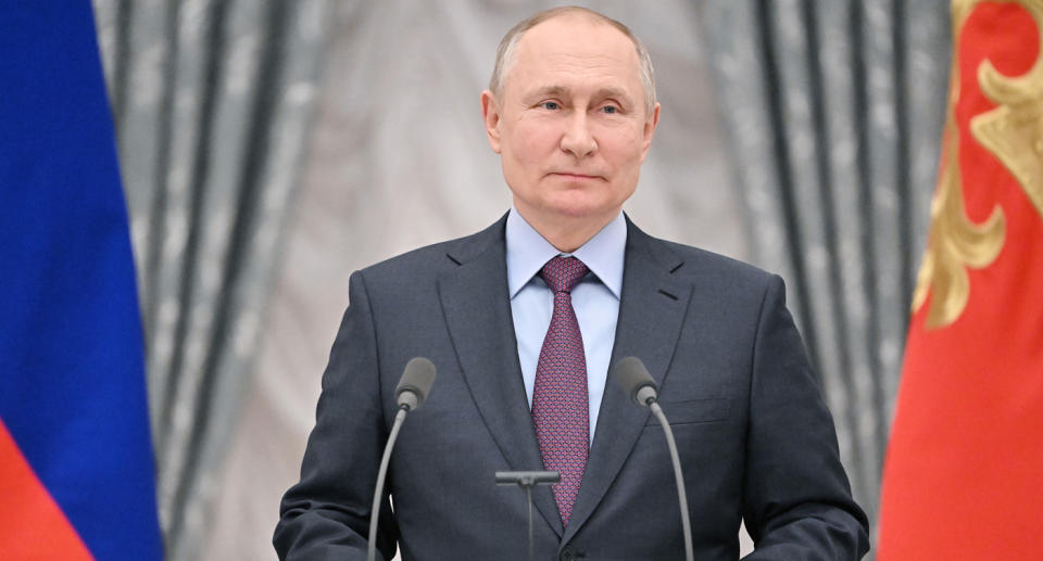 Vladimir Putin is pictured.