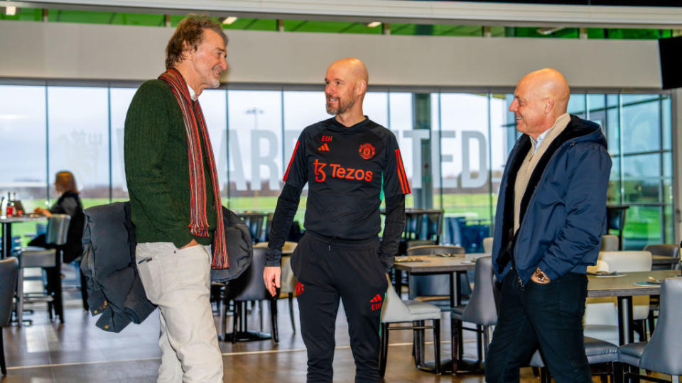 Ratcliffe and Brailsford (right) will oversee the football at Manchester United