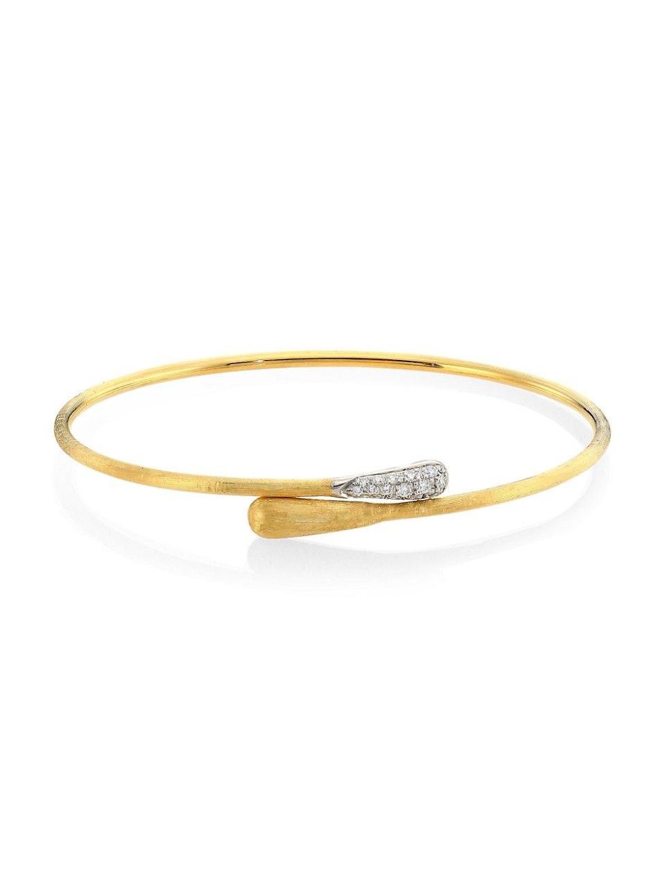 Lucia 18K Yellow Gold & Diamond Bangle Bracelet