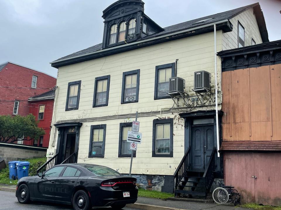 Shortly after Justiin Breau's death on Aug. 17, 2022, police said three masked men in dark clothing had forced their way into an apartment in this Charles Street building.