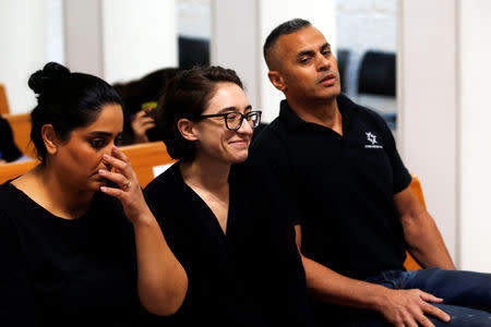 American student Lara Alqasem appears in Israel's Supreme Court in Jerusalem October 17, 2018 REUTERS/ Ronen Zvulun