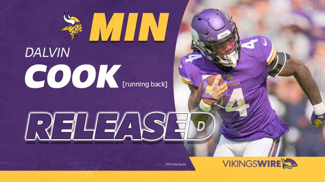 The Athletic NFL on X: The Minnesota Vikings are releasing running back Dalvin  Cook, according to reports. Cook was set to enter the fourth year of the  five-year, $63 million deal he