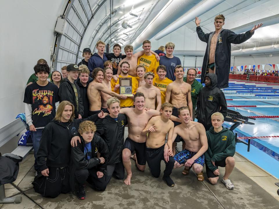 Kearns High School’s boys swimming team won the Region 4 championship at Kearns Aquatics Center on Friday. | Provided by Kearns