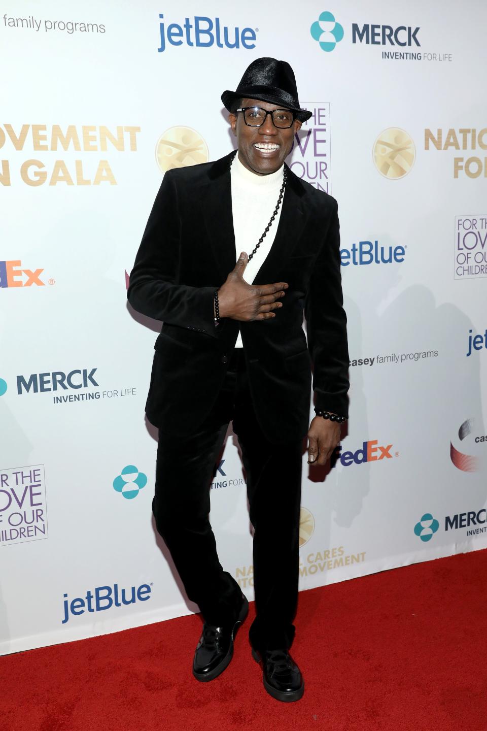 Wesley Snipes hits the red carpet at the National CARES Mentoring Movement Gala earlier this year.
