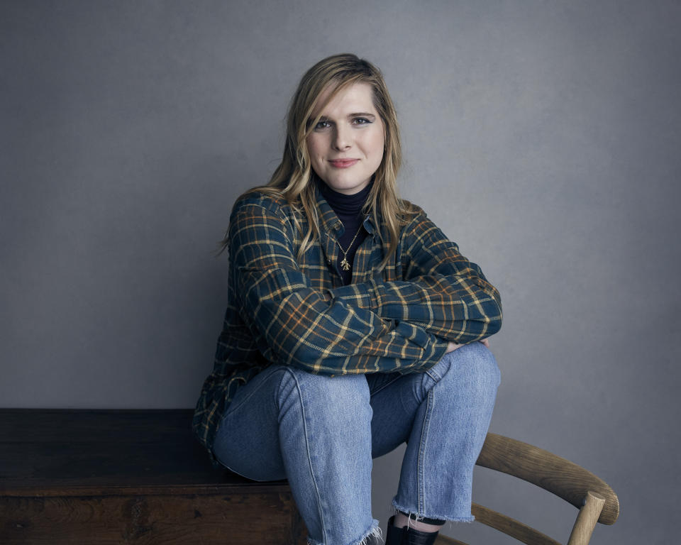 FILE - In this Jan. 22, 2018 file photo, Hari Nef poses for a portrait to promote the film "Assassination Nation" at the Music Lodge during the Sundance Film Festival in Park City, Utah. The film opens Friday. (Photo by Taylor Jewell/Invision/AP)