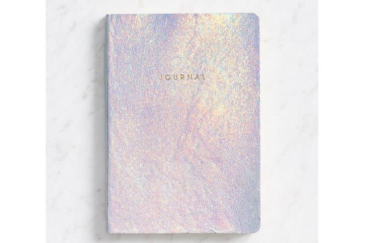 White Luster Soft Journal