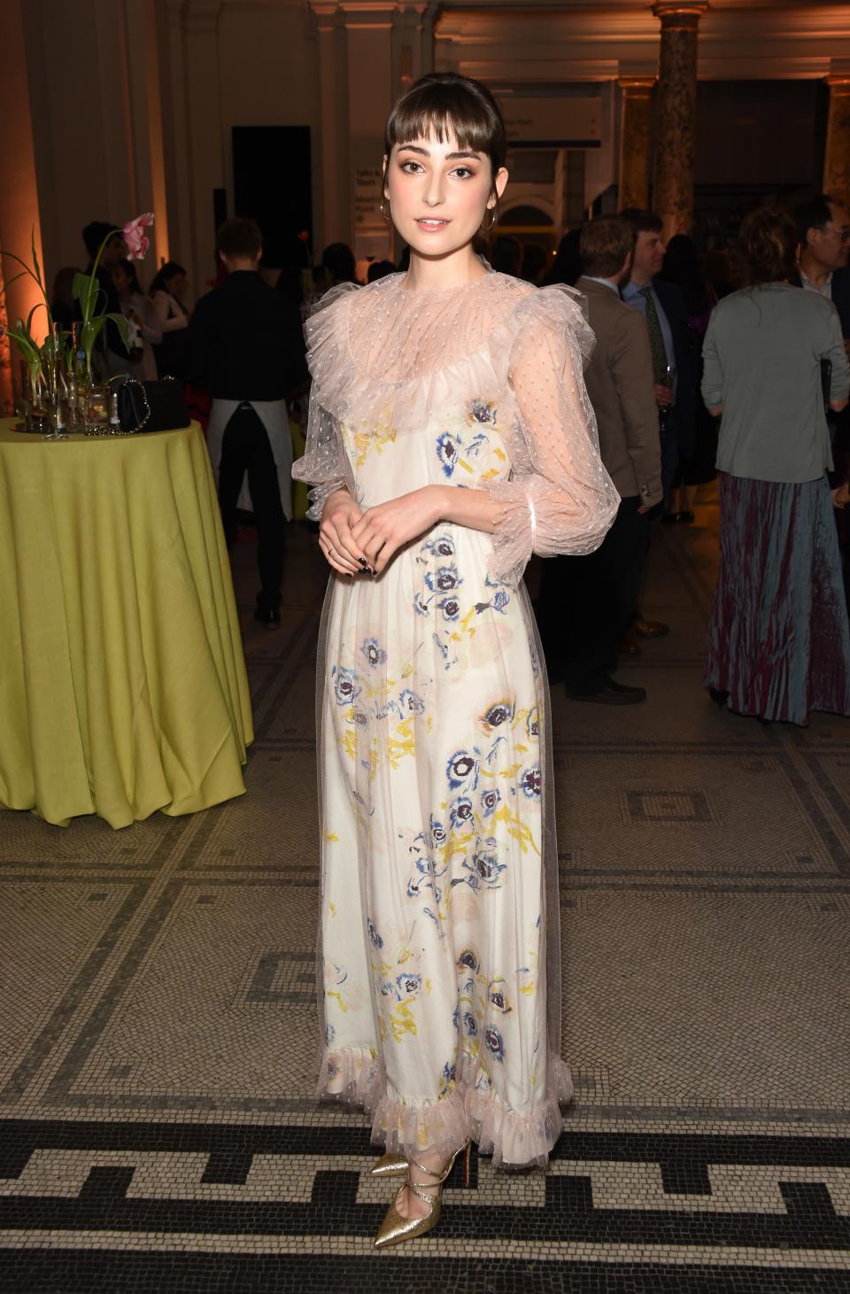 Who: Ellise Chappell<br> What: Alice Archer<br> Where: At the V&A “Fashioned From Nature” preview, London<br> When: April 18, 2018