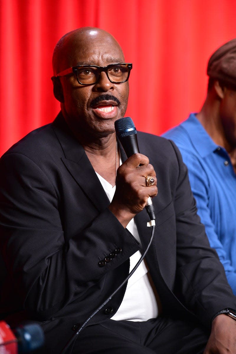 LOS ANGELES, CALIFORNIA - NOVEMBER 13: Courtney B. Vance attends the SAG-AFTRA Foundation Conversations Presents “Exploring Identity And Healing Through Acting For Black Male Performers” panel at SAG-AFTRA Foundation Screening Room on November 13, 2023 in Los Angeles, California.