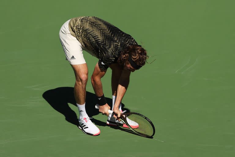 El griego Stefanos Tsitsipas perdió frente al georgiano Nikoloz Basilashvili, toda una sorpresa en el Masters 1000 de Indian Wells.