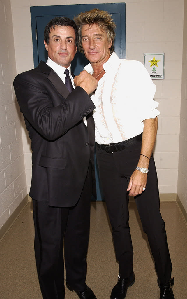 With Rod Stewart at Grand Slam for Children Fundraiser in 2002