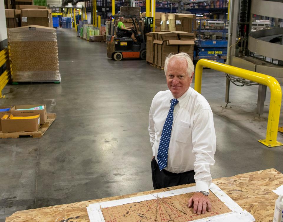 Chris Crowley, executive vice president at Polar Beverages, in the company's 350,000-square-foot facility at 40 Walcott St. in Worcester.