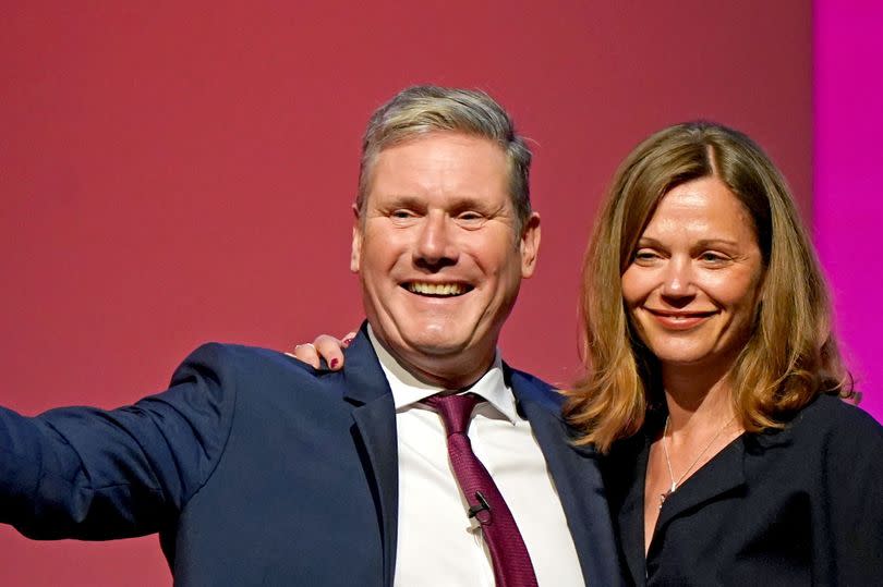 Sir Keir Starmer with wife Victoria Starmer